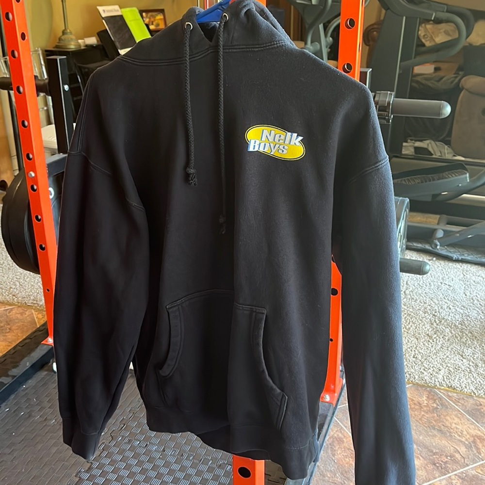 Original Navy Banana Boat Hoodie by Nelk Boys